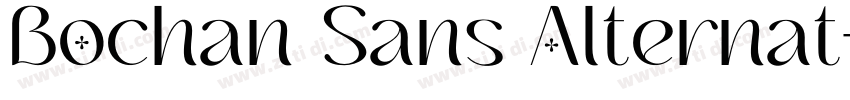 Bochan Sans Alternat字体转换